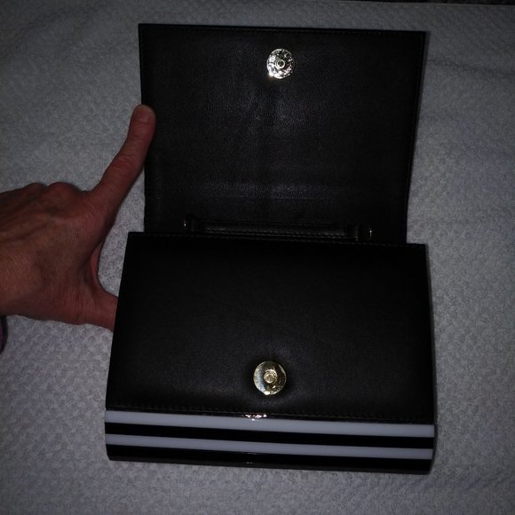 NEW DIANE VON FURSTENBERG STRIPED RESIN CROSSBODY - Picture 6 of 9